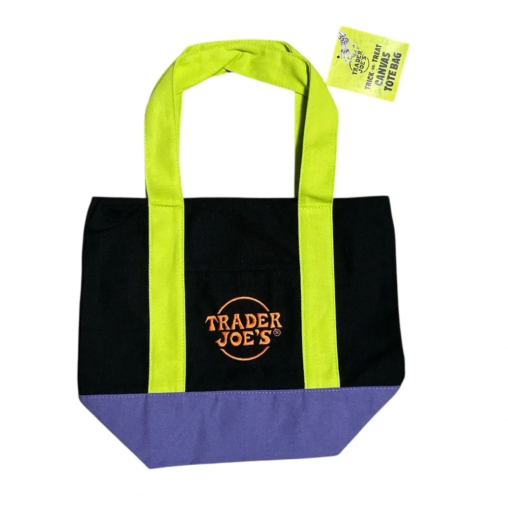 Trader Joe’s, trick-or-treat canvas mini tote bag NWT F-15 - Picture 1 of 1
